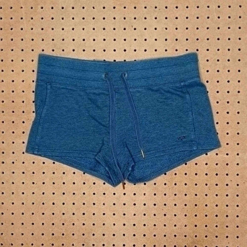 VSX Sport womens gray drawstring fleece sleep lounge shorts S EUC